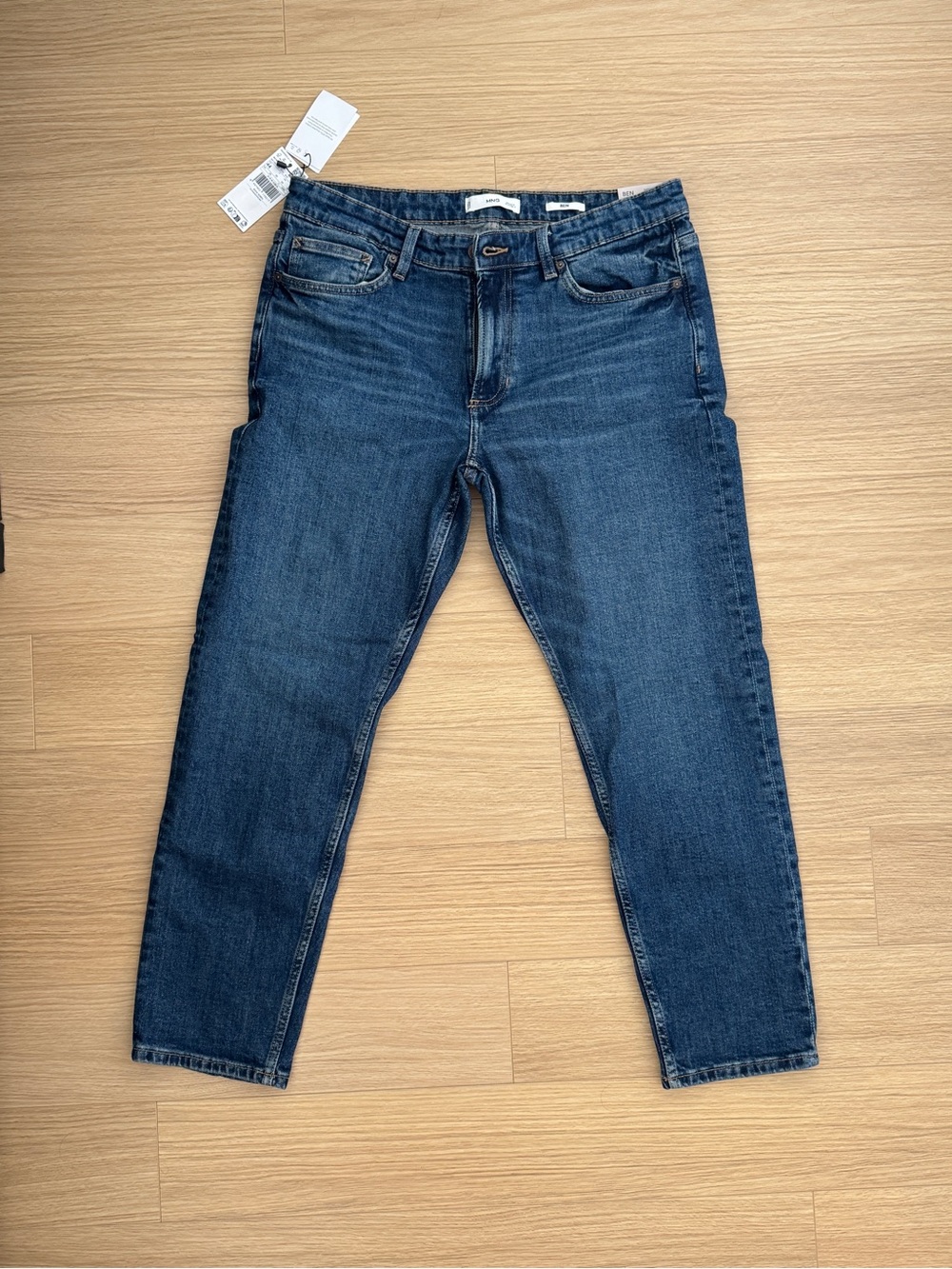 Mango Men's Indigo Slim Straight Jeans